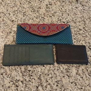 4/$20 assorted wallet and card holders